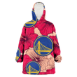Golden State Warriors Red Beige Hibiscus Beige Background 3D Printed Snug Hoodie