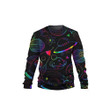Spaceship Planet Colorful Pattern 3D Sweatshirt