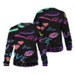 Love Lips Heart Galaxy Colorful Pattern 3D Sweatshirt