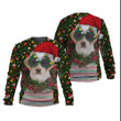 Labrador Cute Christmas In Green And Red Sweatshirt