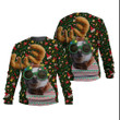Chihuahua Cute Christmas In Green And Red Sweatshirt