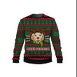 Labrador Merry Woofmas In Green And Red Brown Sweatshirt