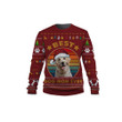 Labrador Best Dog Mom Ever Christmas Pattern In Red Sweatshirt
