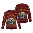 Westie Best Dog Mom Ever Christmas Pattern In Red Sweatshirt
