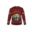 Westie Best Dog Mom Ever Christmas Pattern In Red Sweatshirt