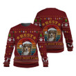 Australian Shepherd Best Dog Mom Ever Christmas Pattern In Red Sweatshirt