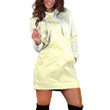 Light Yellow And Yellow Colorful Dripping Illustration Hoodie Dress 3D