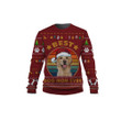 Golden Retriever Best Dog Mom Ever Christmas Pattern In Red Sweatshirt