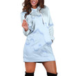 Light Blue And Blue Colorful Dripping Illustration Hoodie Dress 3D