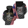 Freedom Is Not Free I Paid For It Eagle Logo American Flag Black 3D Hoodie