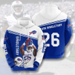 Buffalo Bills Devin Singletary Usa 414 Hoodie Custom For Fans - NFL