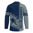 Dallas Cowboys Hockey Jersey Quarter Style - NFL