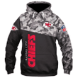 Men's Kansas City Chiefs Military Hoodies 3D Sweatshirt Long Sleeve