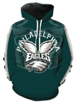 Philadelphia Eagles Allover 3D Print Hoodie