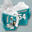 Miami Dolphins Zach Thomas Usa 812 Hoodie Custom For Fans - NFL