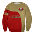 San Francisco 49ers Sweatshirt Curve Style Custom- NFL