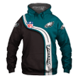 Philadelphia Eagles Zip Hoodie Custom Sweatshirt Pullover Gift For Fans - NFL