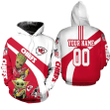 Kansas City Chiefs Afc West Champions 2020 Nfl Baby Yoda Baby Groot Hug Chiefs Ball 1 Personalized Hoodie