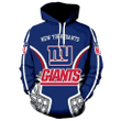 NFL Football New York Giants Zip Up Hoodie Sweatshirt Jacket Pullover