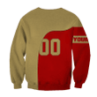 San Francisco 49ers Sweatshirt Curve Style Custom- NFL