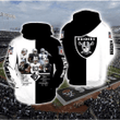 Oakl Raiders NFL Anniversary 3D Hoodie Sweatshirt Zip
