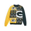 Green Bay Packers NFL Mens Busy Block Snowfall Sweater