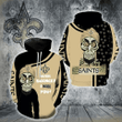 NFL New Orleans Saints Achmed New Skull 3d Hoodie Full All Over Print K1209 DS0-05304-AUH
