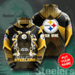Personalized Pittsburgh Steelers No1649 Custom 3D Hoodie Zip Hoodie, NFL 3D All Over Print Hoodie Zip Hoodie