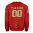 San Francisco 49ers Sweatshirt Personalized Football For Fan- NFL