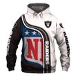 NFL Oakland Raiders And 3D Hoodie Sweatshirt