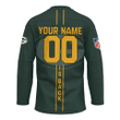 Green Bay Packers Hockey Jersey Personalized Football For Fan- NFL