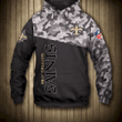 NFL New Orleans Saints Camo 3D Hoodie Zip Sweatshirt Custom Full personalize Personalized Trending Gift