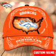 Denver Broncos Baseball Caps Custom Name