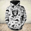 Oakland Raiders Nfl Football All Over Print 3D Hoodie 3D Sweatshirt, T Shirt, Zipper Hoodies, Fleece Hoodie Clothing Hoodie18999