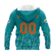 Miami Dolphins Hoodie Logo Sport Ombre - NFL