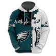 Philadelphia Eagles Hoodie Graphic Heart Ecg Line - NFL