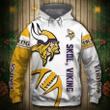 Minnesota Vikings Hoodie Graphic Balls Sweatshirt Pullover - NFL