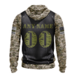Indianapolis Colts Hoodie Camo Custom Name & Number