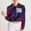New York Giants Croptop Hoodie Sport Style Keep go on - NFL