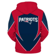 New Design NFL Football New England Patriots 3D Hoodies Sweatshirt Custom Jacket Pullover