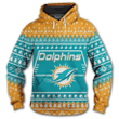 nfl football tshirt sweatshirt hoodie Miami Dolphins Hoodie Christmas Edition