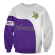 Minnesota Vikings Sweatshirt Curve Style Custom- NFL