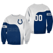 Indianapolis Colts Sweatshirt Curve Style Custom- NFL