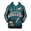 Philadelphia Eagles Hoodies Custom Flame Balls Graphic Gift For Men - NFL