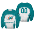 Miami Dolphins Sweatshirt Curve Style Sport- NFL