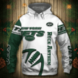 New York Jets Hoodie Graphic Balls Sweatshirt Pullover - NFL