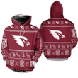 Arizona Cardinals NFL Ugly Sweatshirt Christmas 3D Hoodie