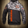 Chicago Bears NFL Camo Unisex 3D Hoodie Sweatshirt