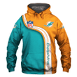 Miami Dolphins Zip Hoodie Custom Sweatshirt Pullover Gift For Fans - NFL