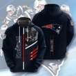 New England Patriots Hoodies 3 Lines Graphic Gift For Fans - NFL
